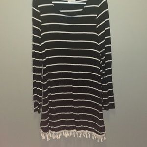 Long Sleeve Striped Dress